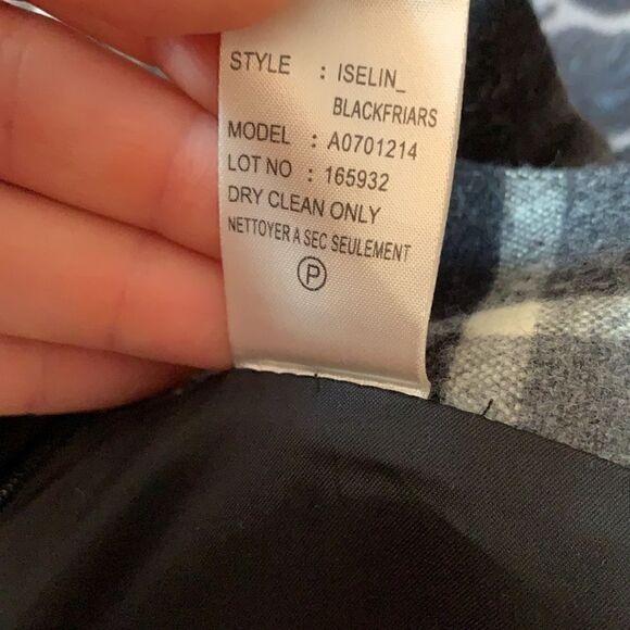 Nwot Theory Iselin plaid wool blend shorts sz 6 - Picture 5 of 5